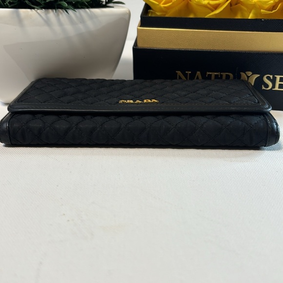 VGUC Black Prada Snap Wallet - Picture 3 of 9